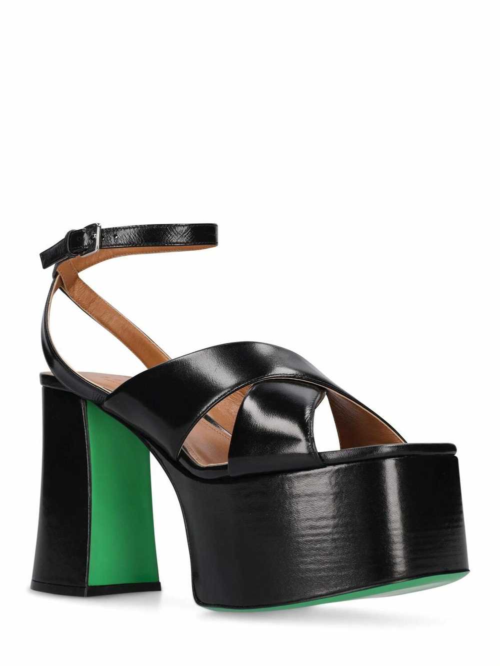 Marni o1w1db10524 Patent Leather Sandals in Black - image 2