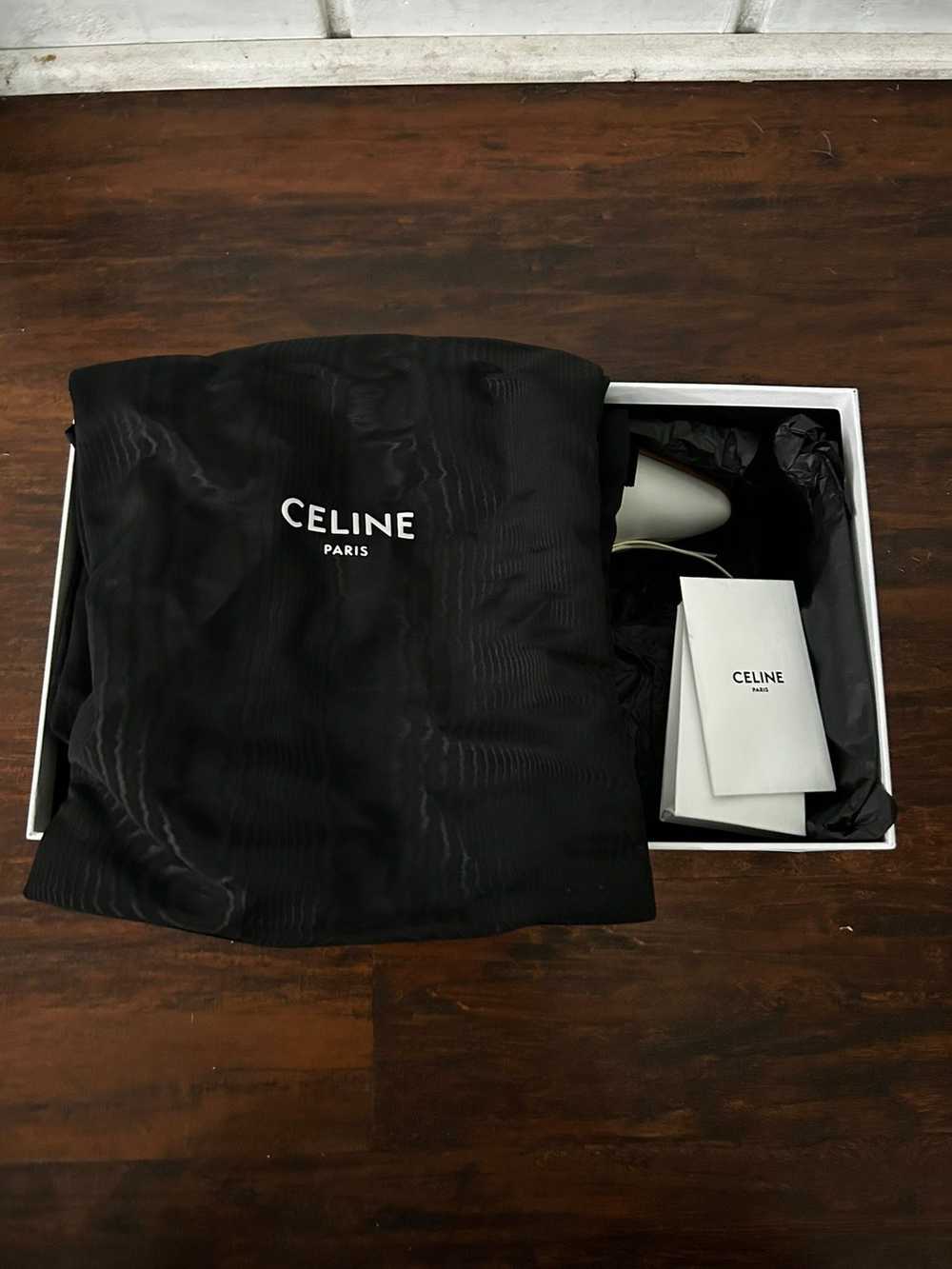Celine Celine White Calfskin Oxford Jacno (sz44) - image 7