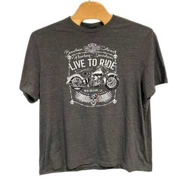 Harley Davidson Motor Cycles Men's Gray T_Shirt L… - image 1