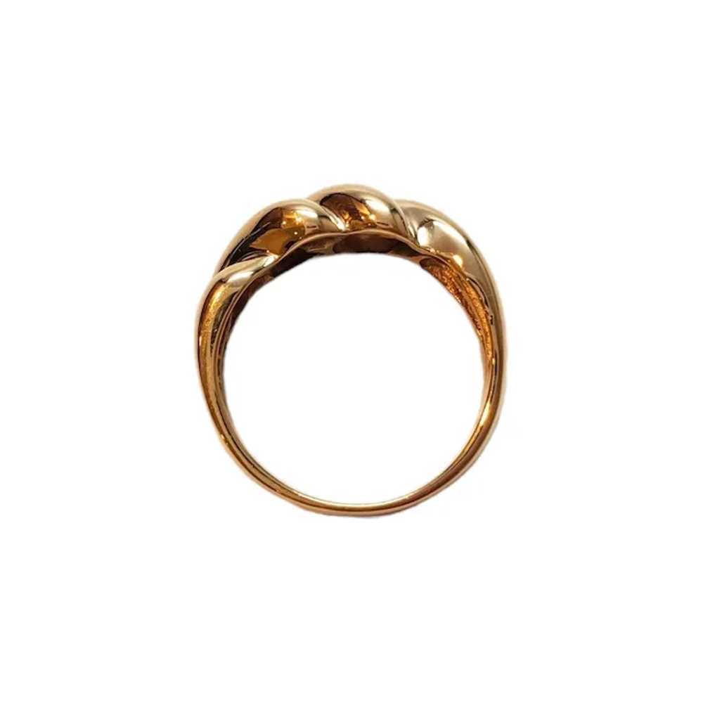 14K Yellow Gold Shrimp Ring #17326 - image 3