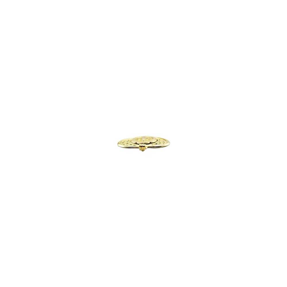 14K Yellow Gold Miracle of the Miraculous Heart P… - image 4