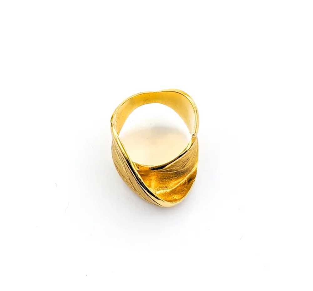 Rosario Garcia 14K Gold Leaf Ring - image 10