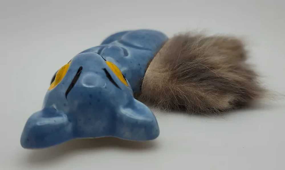 Sleeping squirrel Elzac blue yellow fur tail anim… - image 4