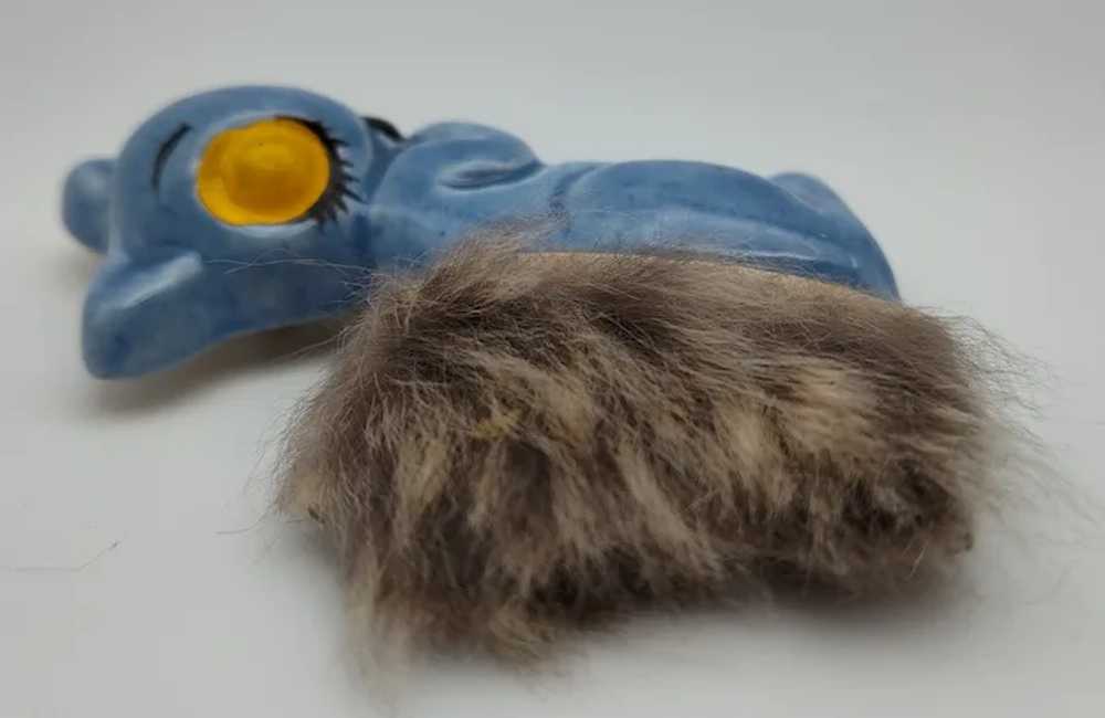 Sleeping squirrel Elzac blue yellow fur tail anim… - image 5