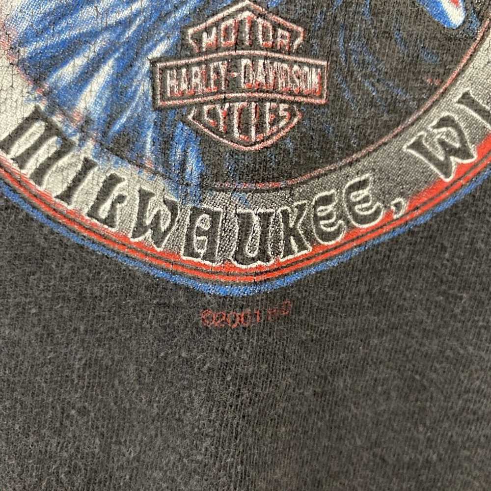 Harley Davidson Vintage Y2K Milwaukee T-Shirt Eag… - image 3