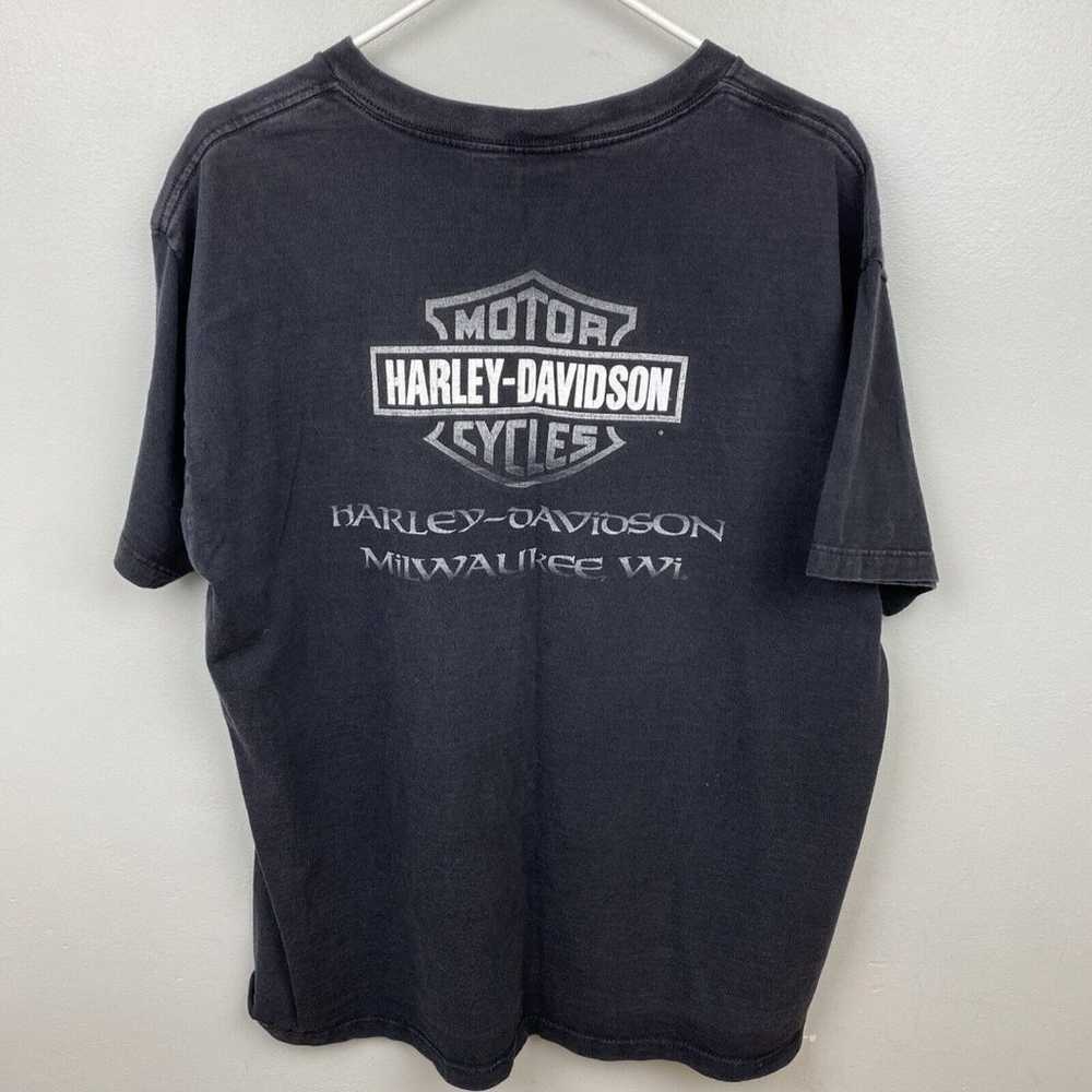 Harley Davidson Vintage Y2K Milwaukee T-Shirt Eag… - image 5