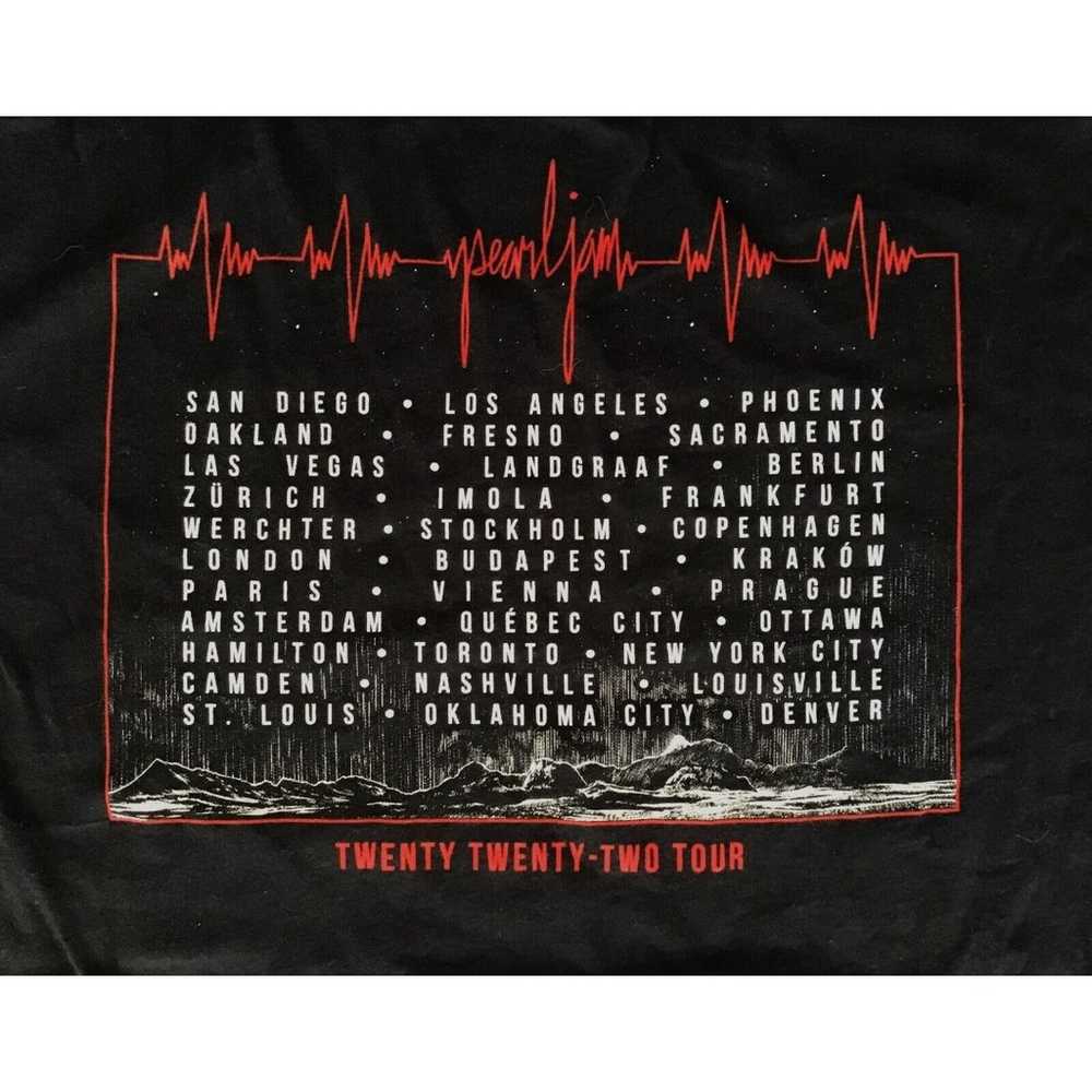 Rare Pearl Jam Twenty Twenty-Two Tour T-Shirt, Bl… - image 2