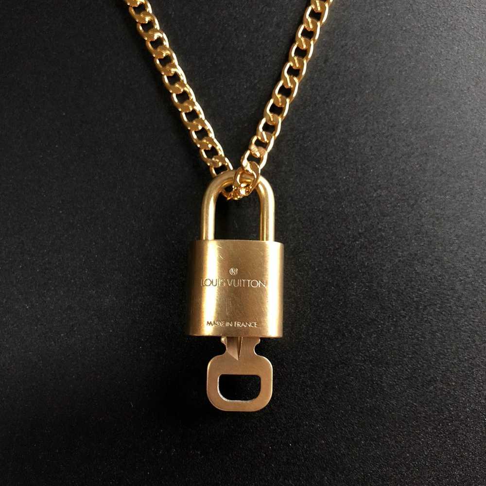 Louis Vuitton Louis Vuitton Lock, Key, & Gold Nec… - image 3