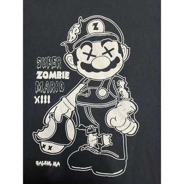 Super Mario Bros. Men's T-Shirt Zombie Mario Vint… - image 1