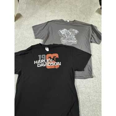 Lot Of 2 Harley Davidson Long Sleeve T-Shirts Bik… - image 1