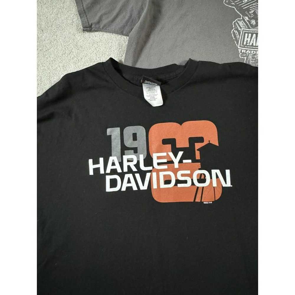 Lot Of 2 Harley Davidson Long Sleeve T-Shirts Bik… - image 2