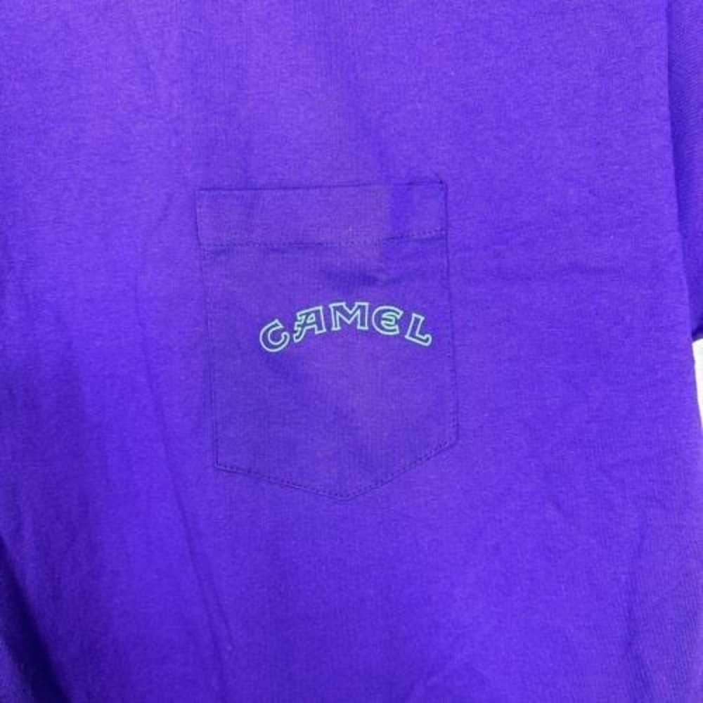 Vintage Smokin Joe Camel Shirt Mens XL Purple Cig… - image 2