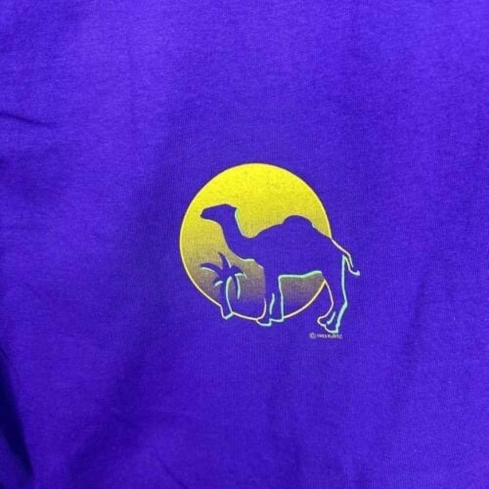 Vintage Smokin Joe Camel Shirt Mens XL Purple Cig… - image 4