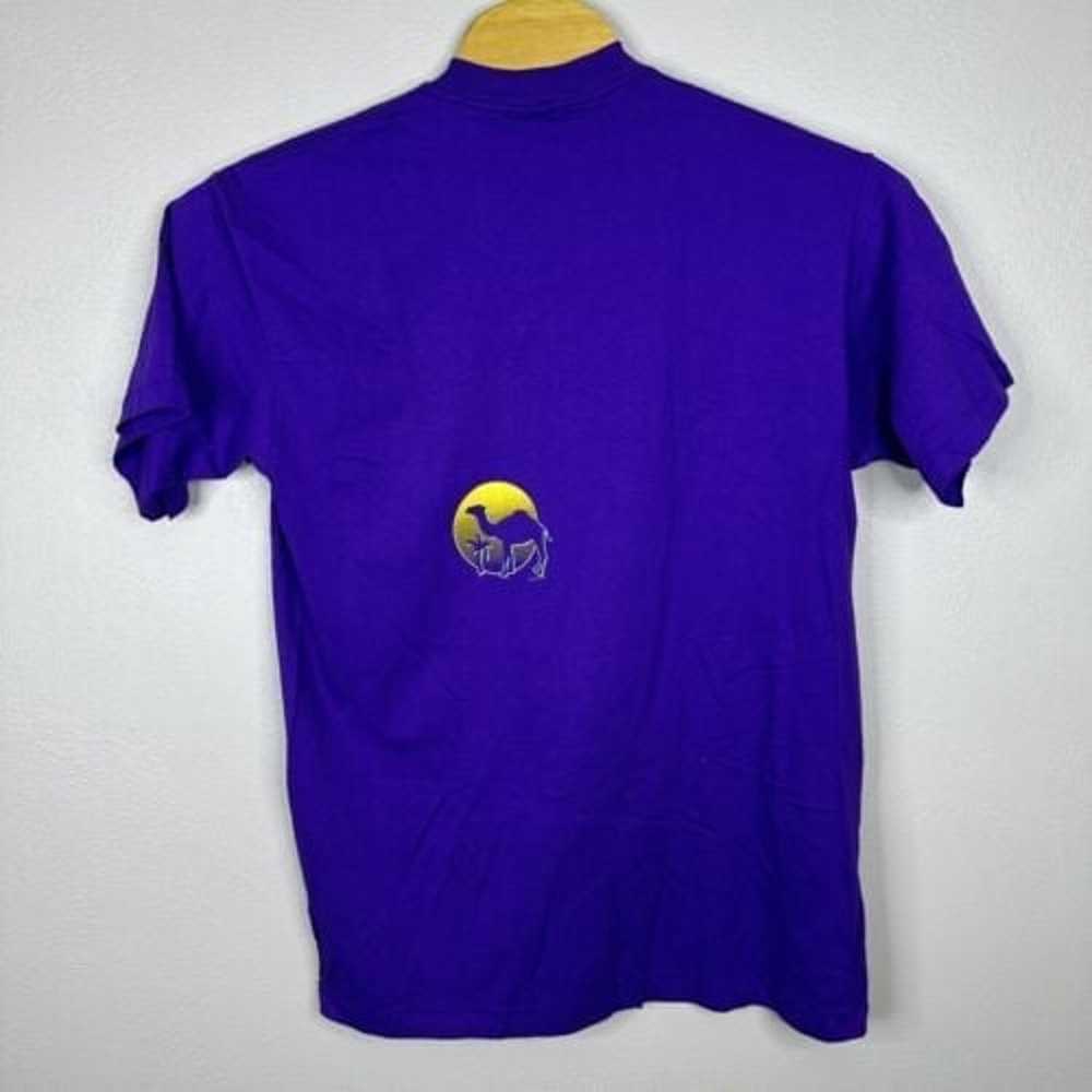 Vintage Smokin Joe Camel Shirt Mens XL Purple Cig… - image 5