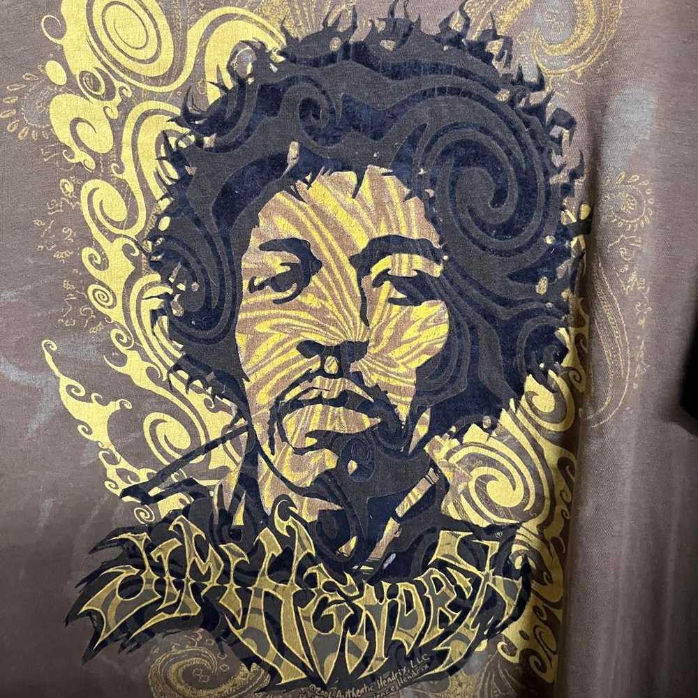Jimi Hendrix Y2k T-shirt - 2006 Copyright Flock S… - image 3