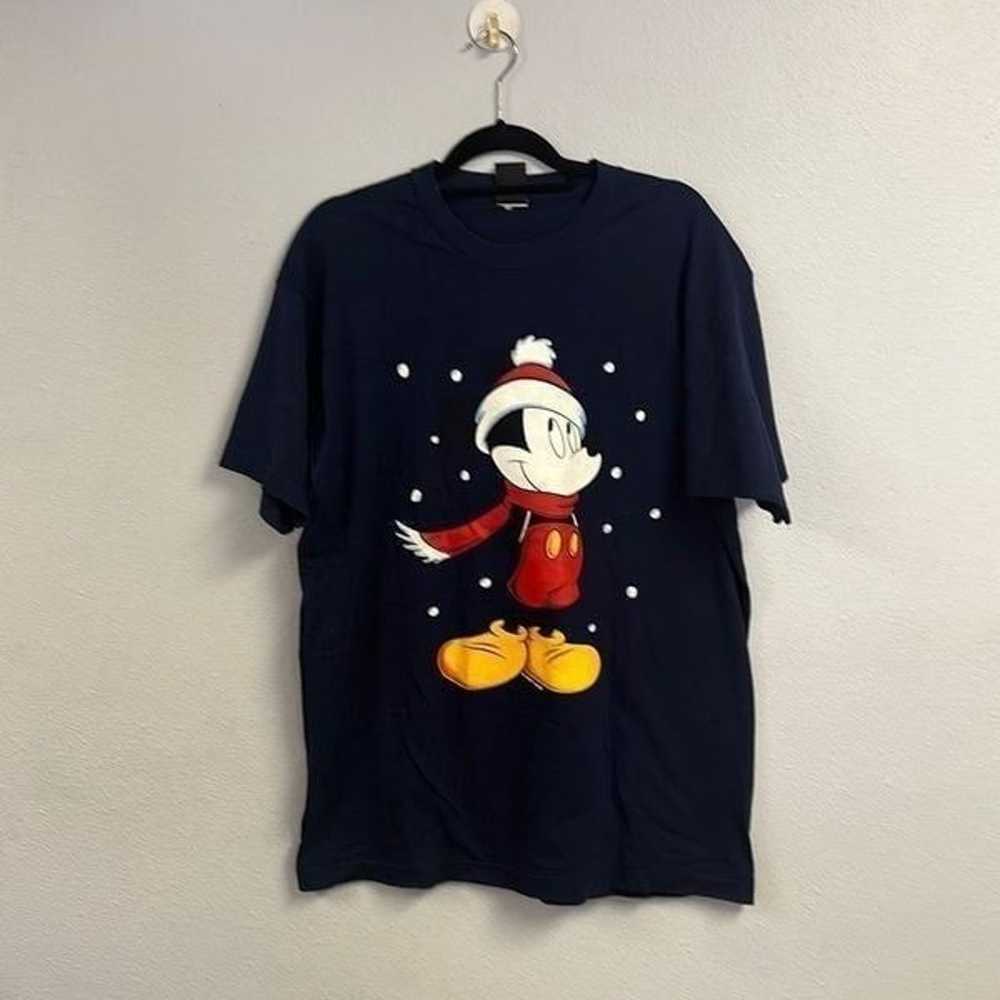 Men's VTG 90's Disney Mickey In Snow Graphic Unli… - image 1