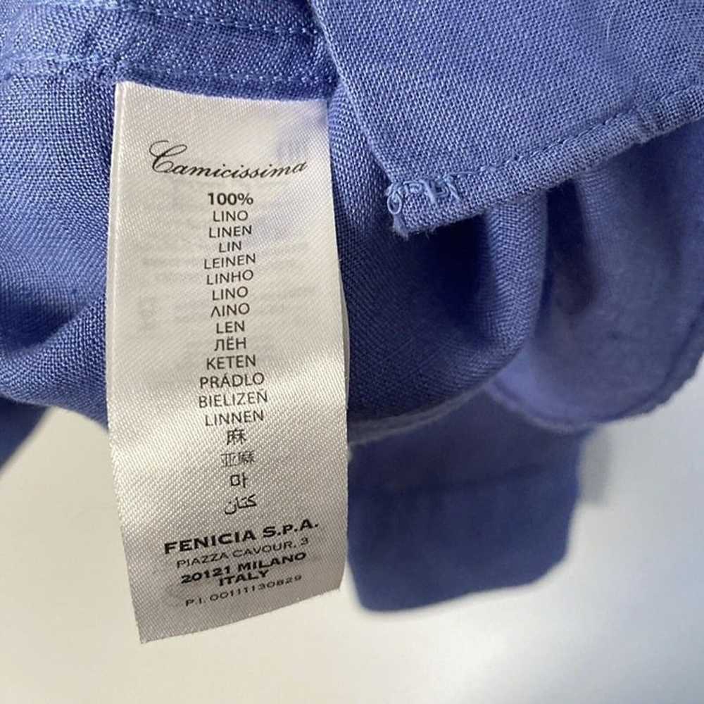 Camicissima Italy Shirt Mens 41 Comfort Fit Linen… - image 6