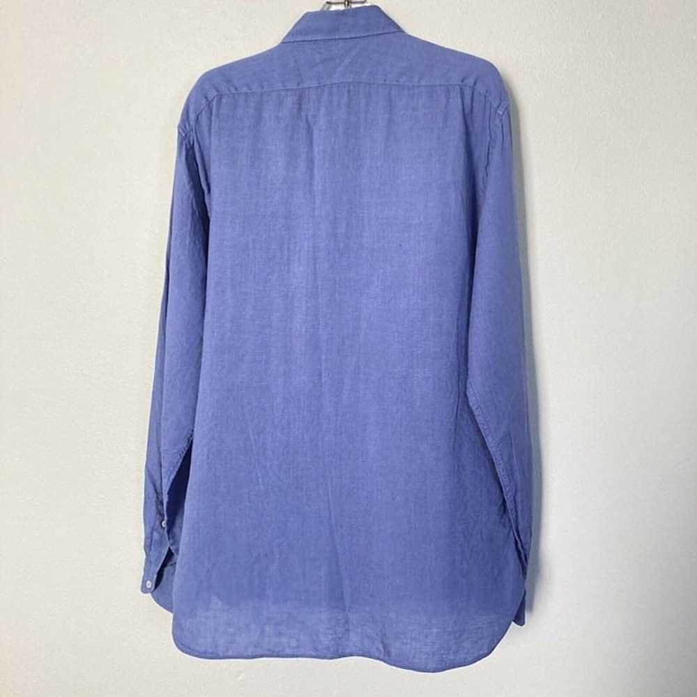 Camicissima Italy Shirt Mens 41 Comfort Fit Linen… - image 7