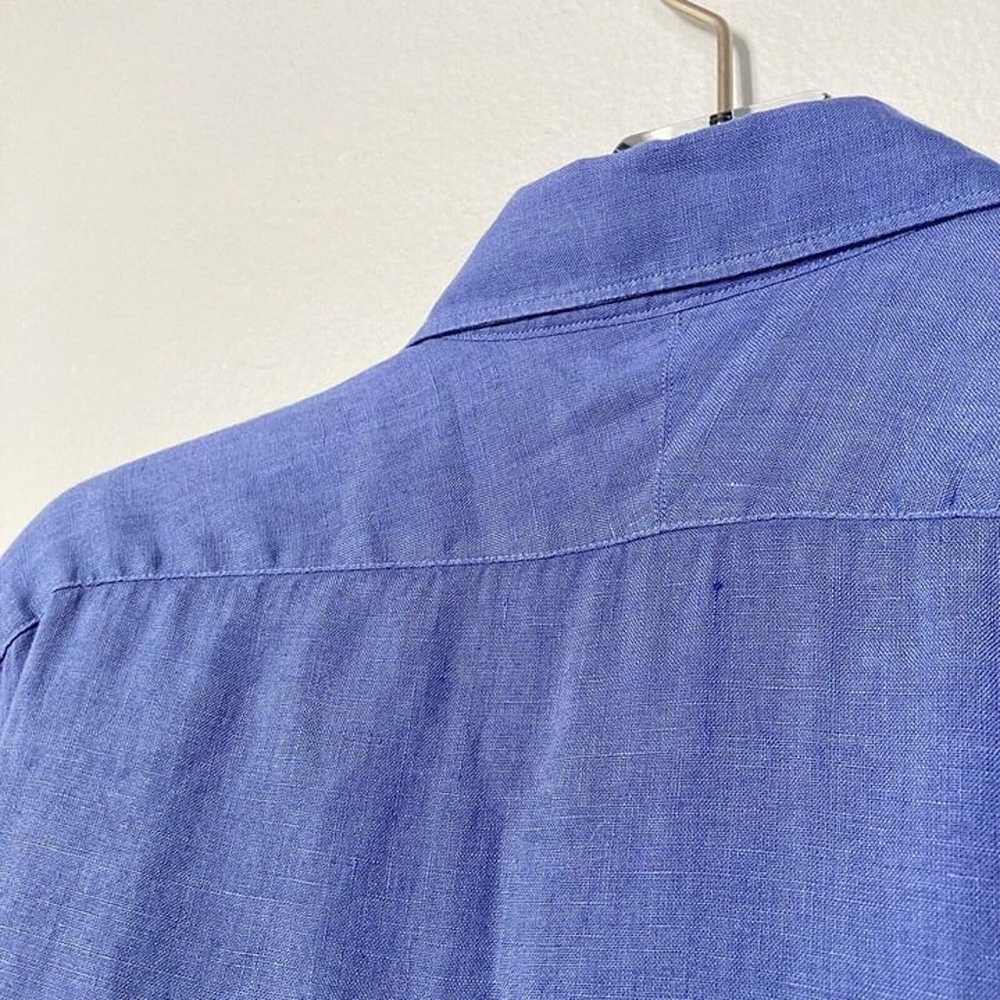 Camicissima Italy Shirt Mens 41 Comfort Fit Linen… - image 8