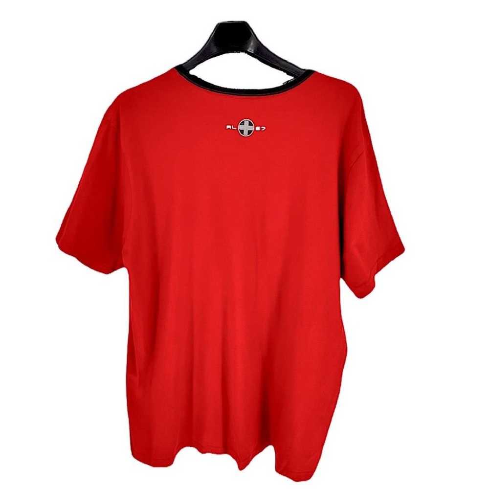 Vintage Y2K Hip Hop Oversized Red Polo Thick Cott… - image 4