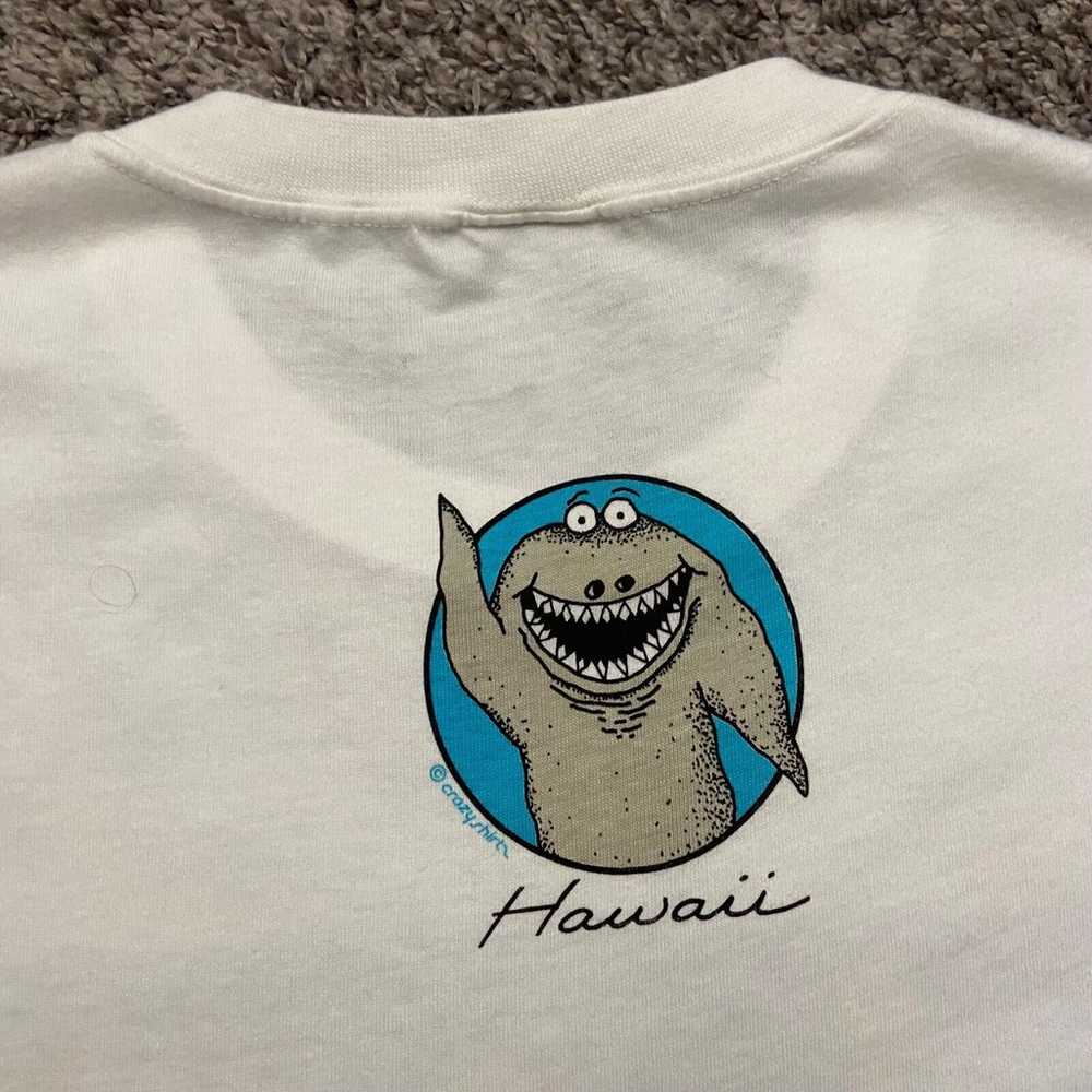 Vintage Shark Sushi Crazy Shirts 80s Graphic Tee … - image 11