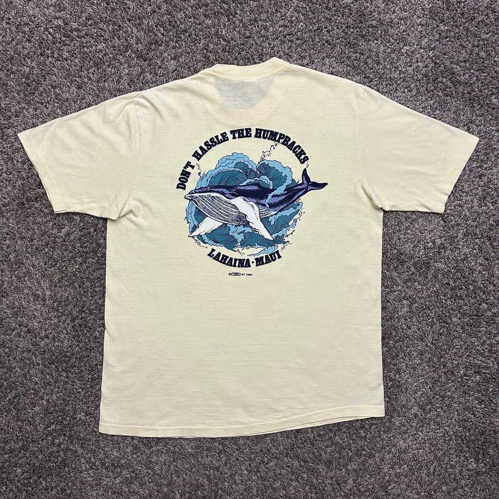 Vintage 70s Save the Whales Crazy Shirts 1977 Haw… - image 3
