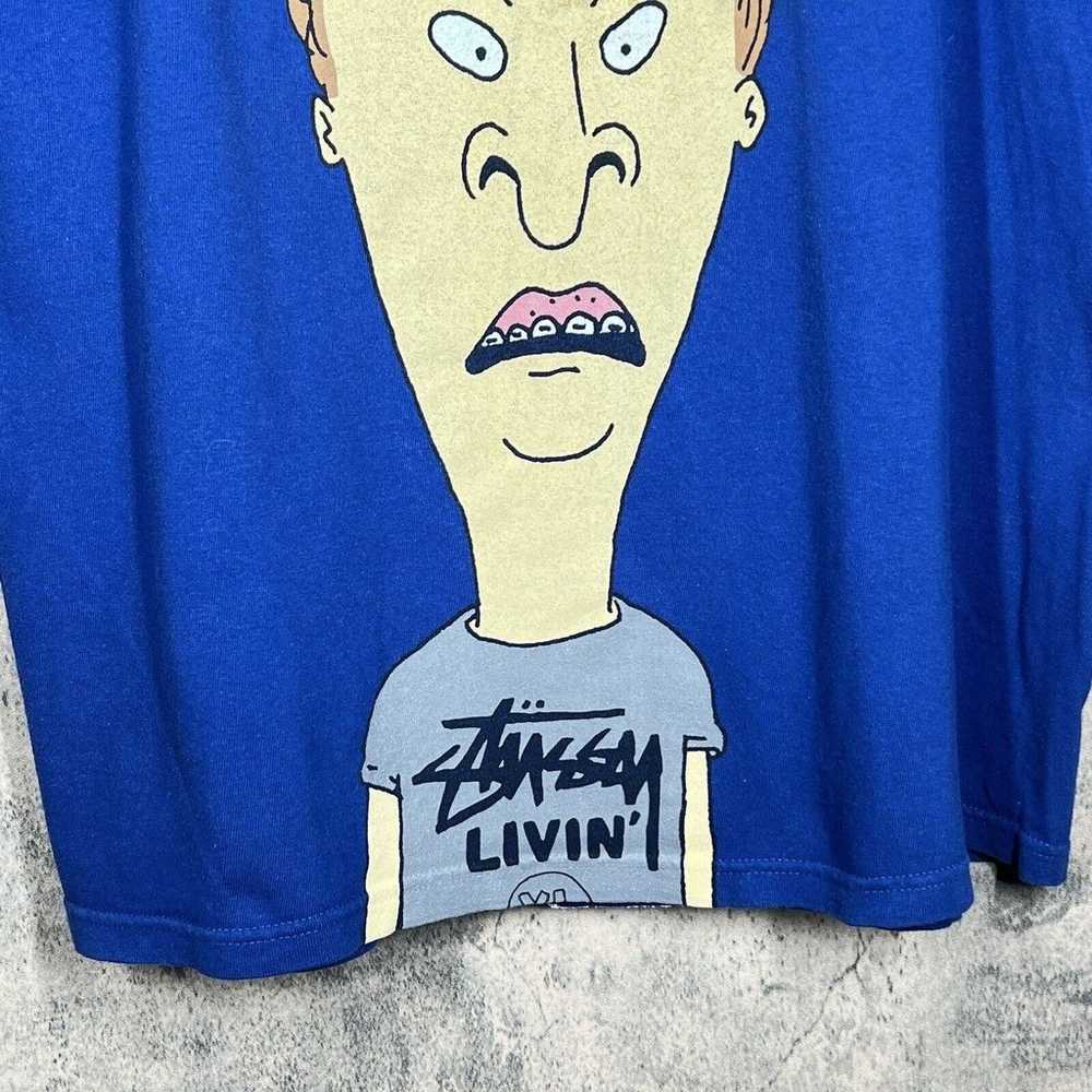Stussy X Beavis & Butt-Head Big Face T-Shirt MTV … - image 4