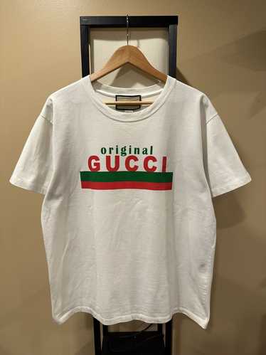 Gucci Gucci Original Red/Green Print White Oversiz