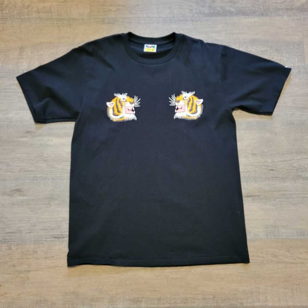 A Bathing Ape Bape Tiger Tee  Shirt Black Grapic … - image 1