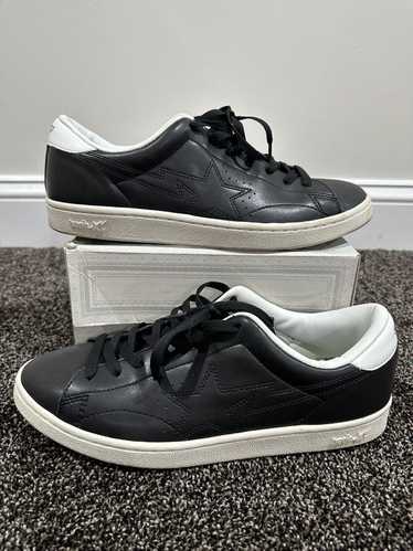 Bape A Bathing Ape Bape Sta Black Leather Low Snea