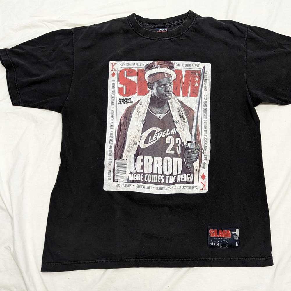 Original Vintage Slam magazine LeBron T-shirt L - image 1