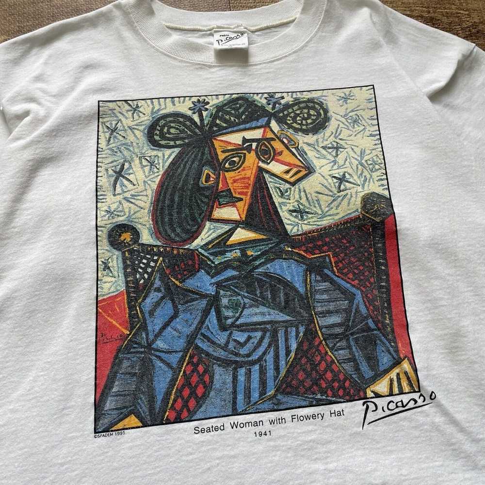 Vintage Pablo Picasso Art T-Shirt Size X-Large Bo… - image 2