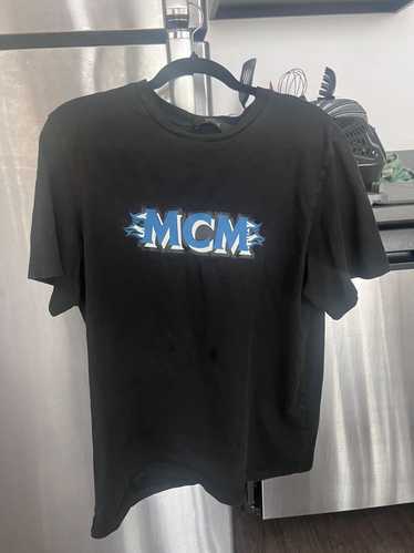 MCM MCM Blue Logo T Shirt
