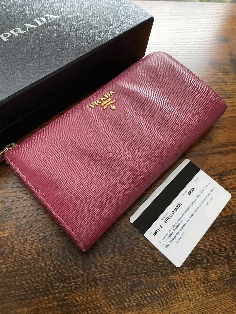 Prada Prada Vitello move ibisco zip wallet - image 2