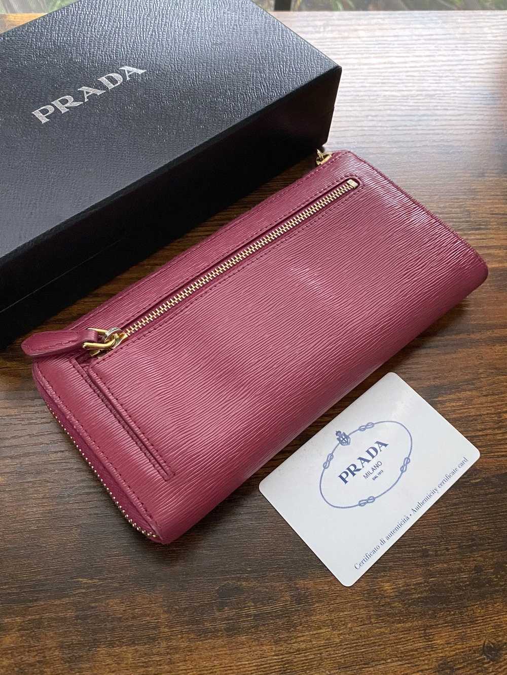 Prada Prada Vitello move ibisco zip wallet - image 4