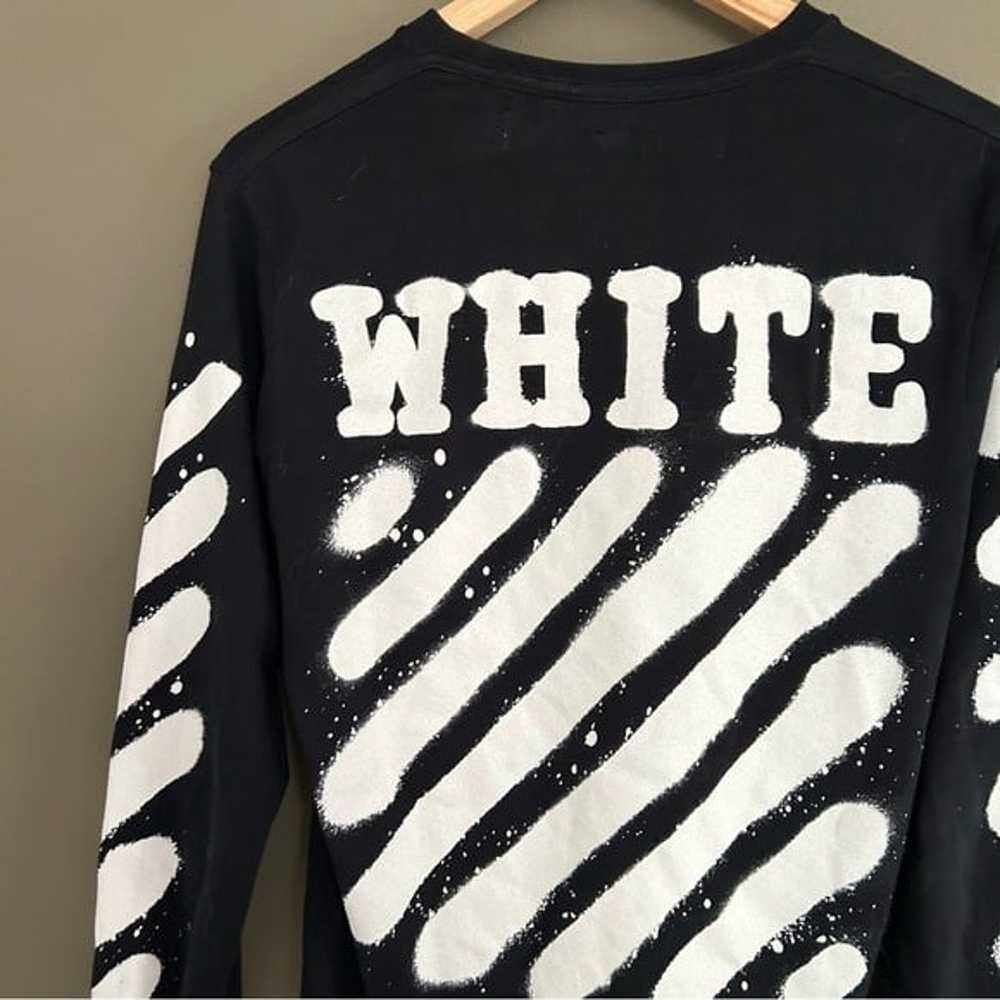 Off white main label black incomplete spray paint… - image 4