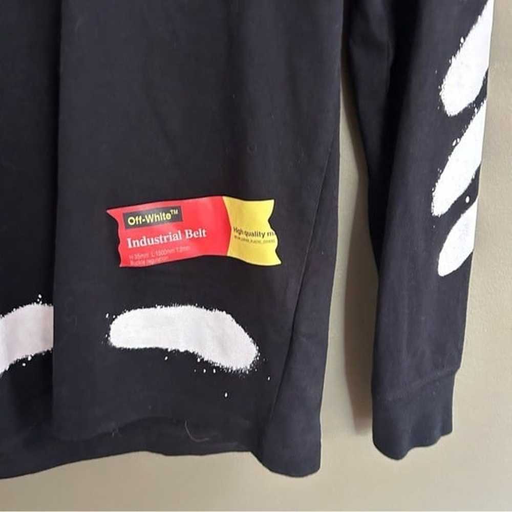 Off white main label black incomplete spray paint… - image 6