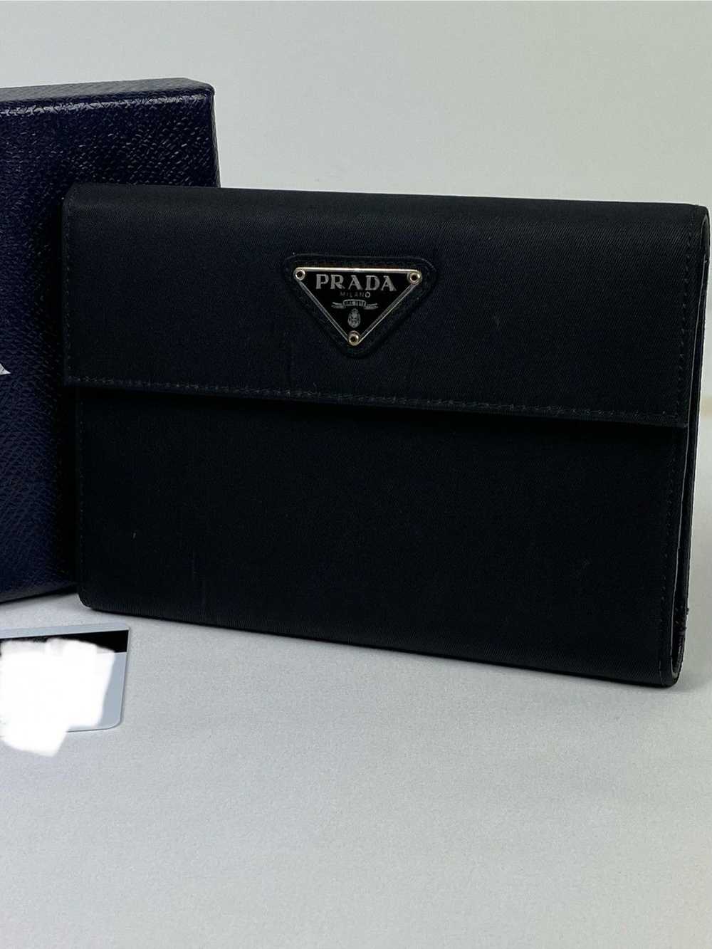 Prada Prada Tessuto Nero Nylon trifold wallet - image 1