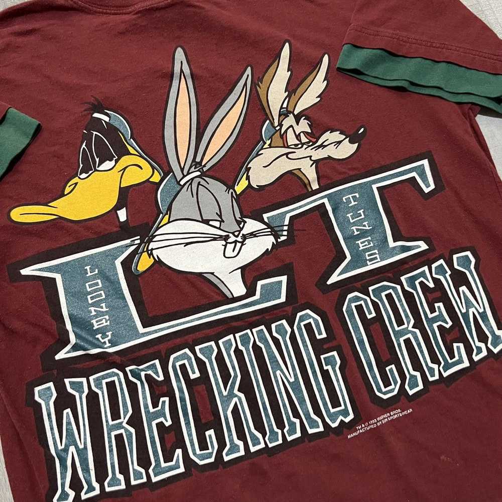 Vintage VTG Looney Tunes Wrecking Crew 1993 Red B… - image 2