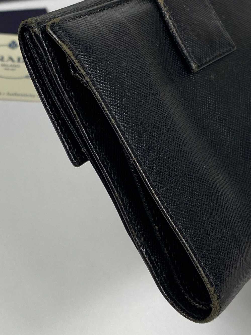 Prada Prada Tessuto nero leather bifold wallet - image 12
