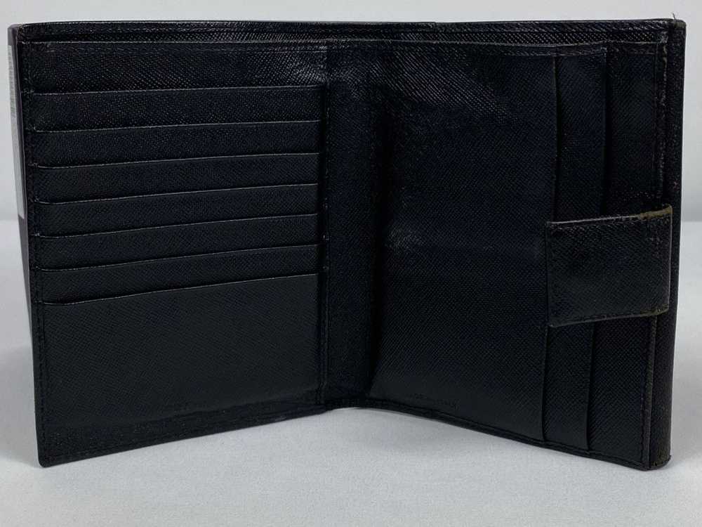Prada Prada Tessuto nero leather bifold wallet - image 5