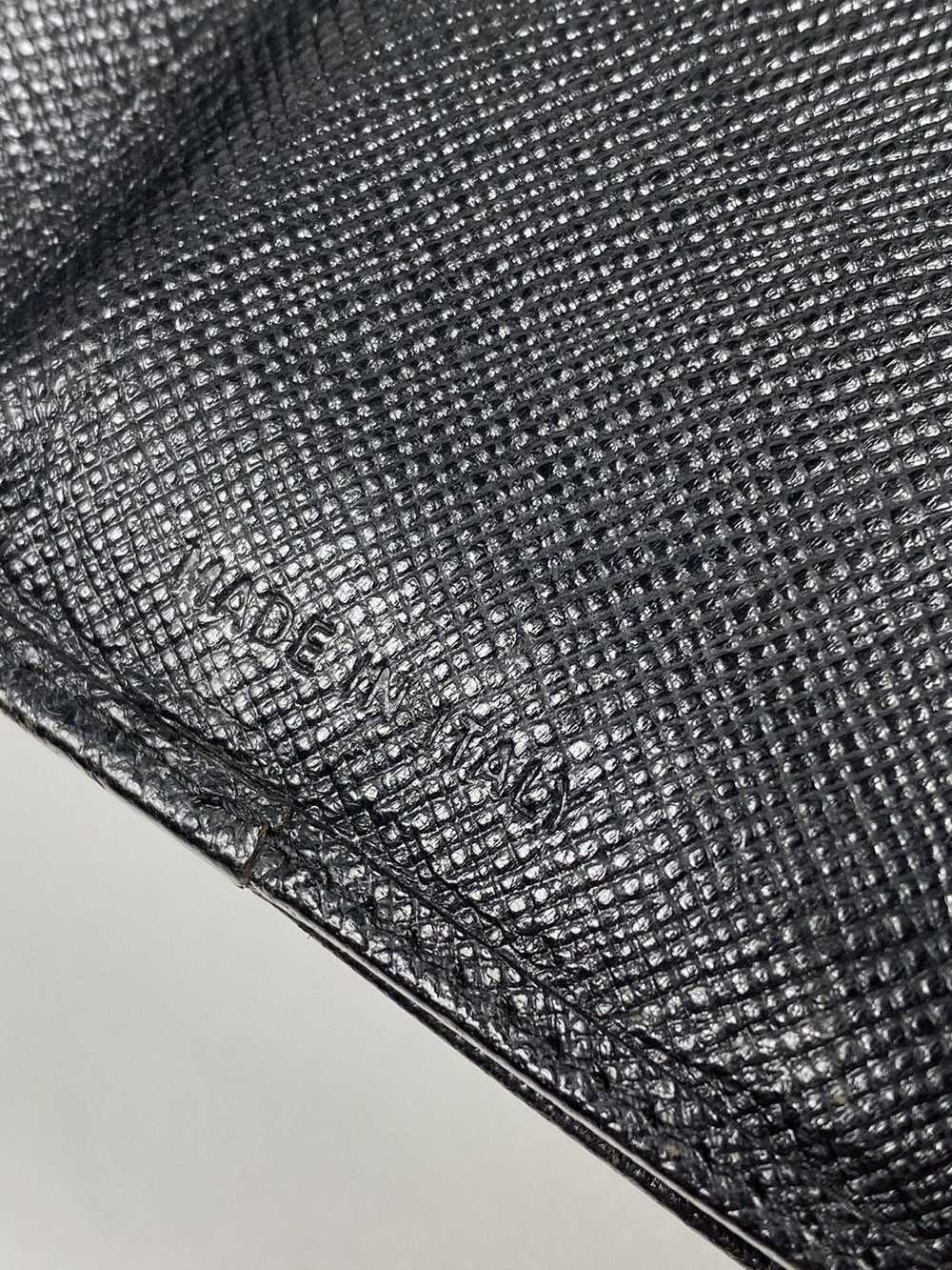 Prada Prada Tessuto nero leather bifold wallet - image 7