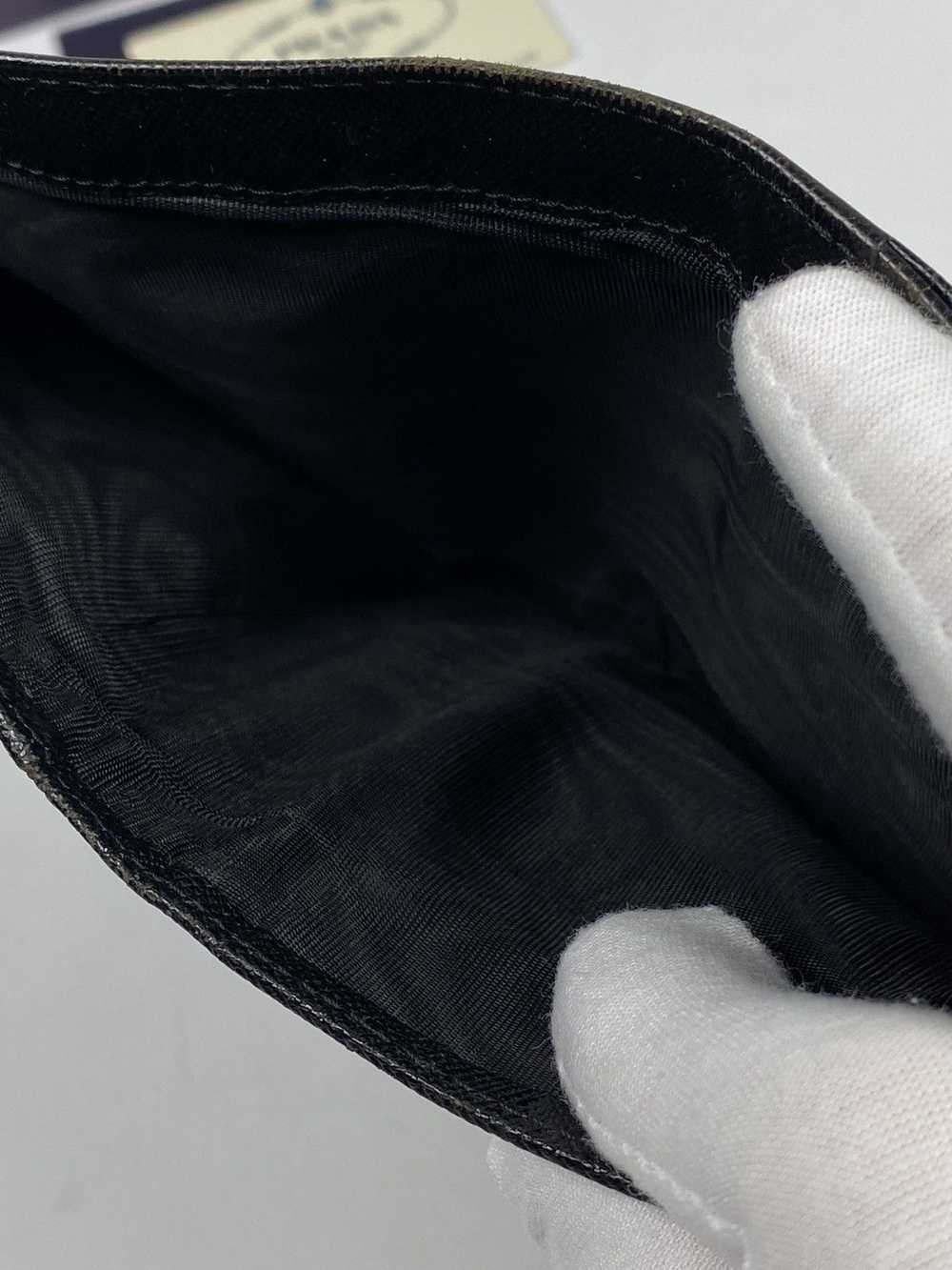 Prada Prada Tessuto nero leather bifold wallet - image 8