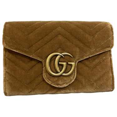 Gucci Marmont velvet clutch bag - image 1
