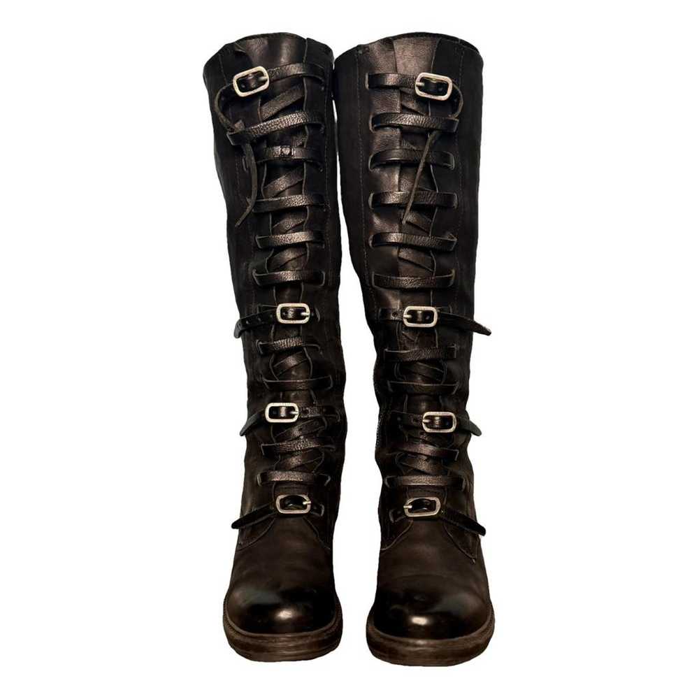 A.s.98 Leather biker boots - image 1