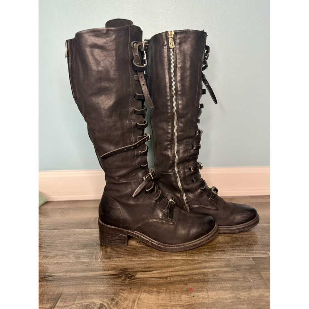 A.s.98 Leather biker boots - image 3