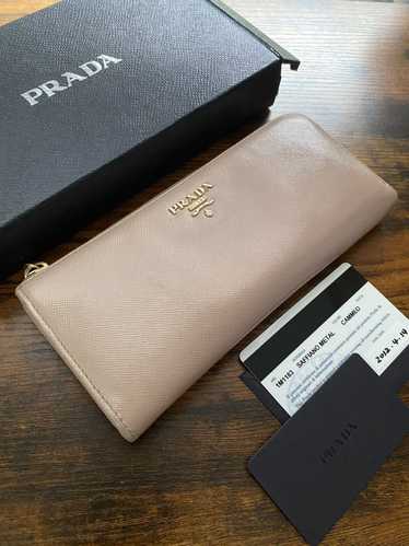 Prada Prada Saffiano metal long zip wallet - image 1