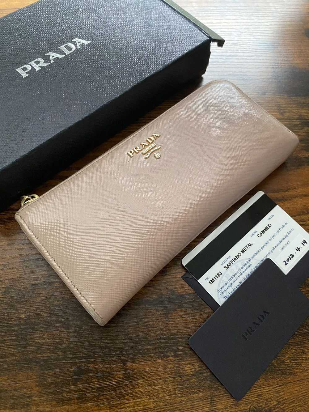 Prada Prada Saffiano metal long zip wallet - image 2