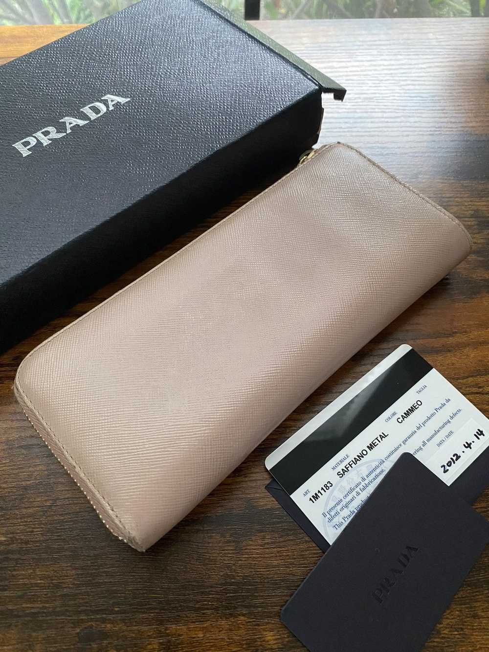 Prada Prada Saffiano metal long zip wallet - image 4