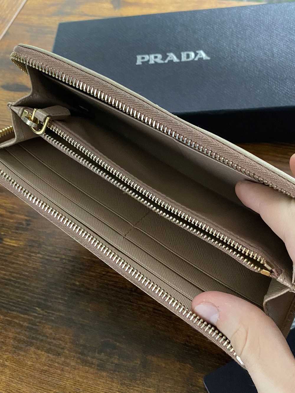 Prada Prada Saffiano metal long zip wallet - image 5